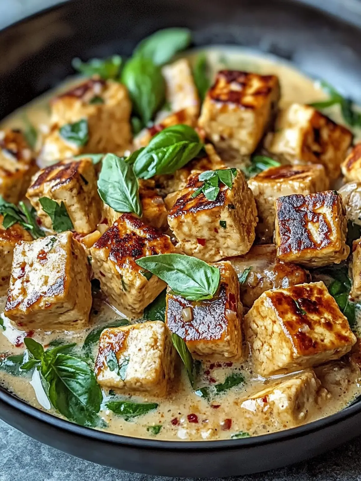 Cremige Heiratsantrags-Tofu-Rezept, das Herzen schmelzen lässt