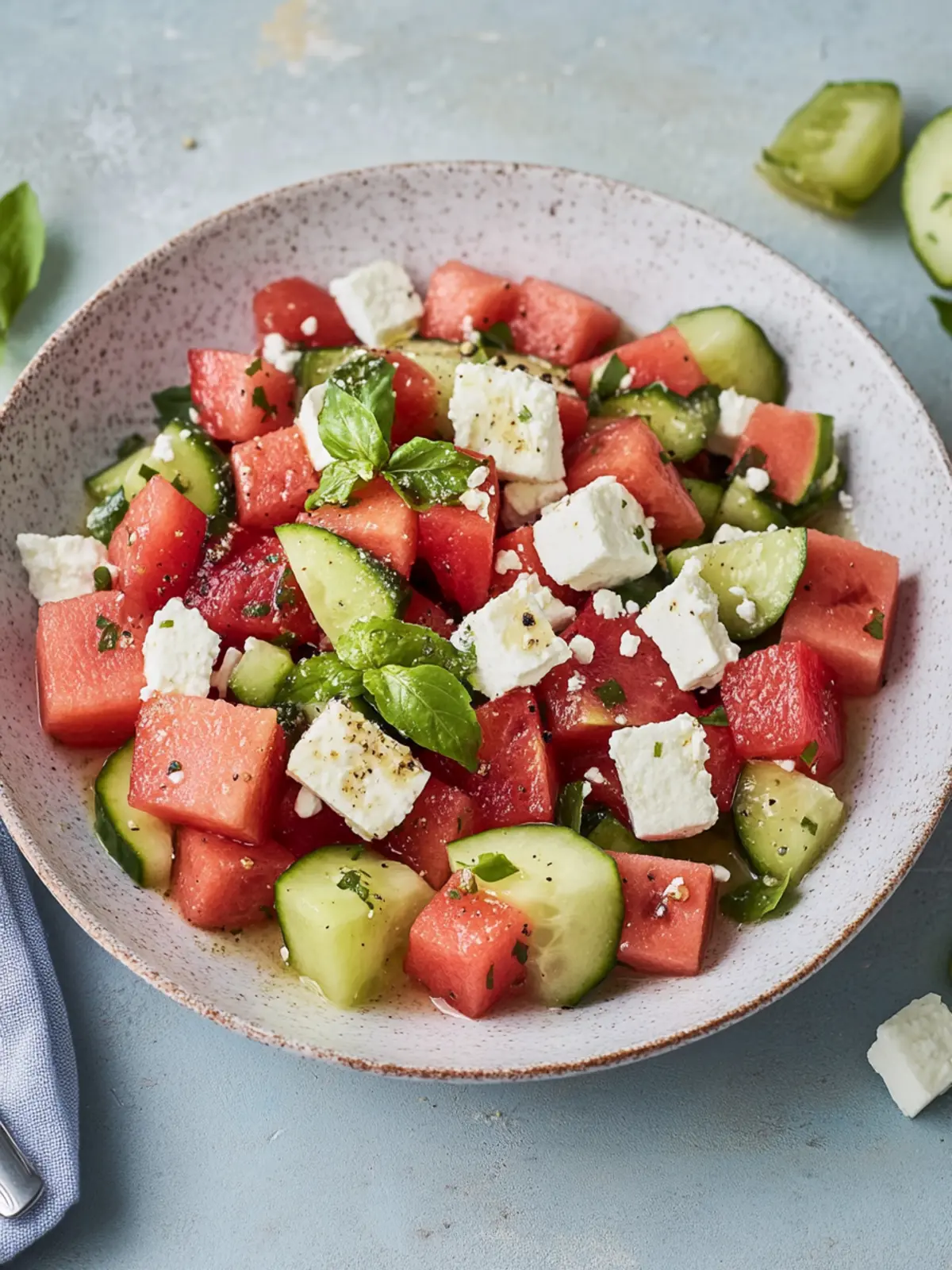 Melonen-Feta-Salat