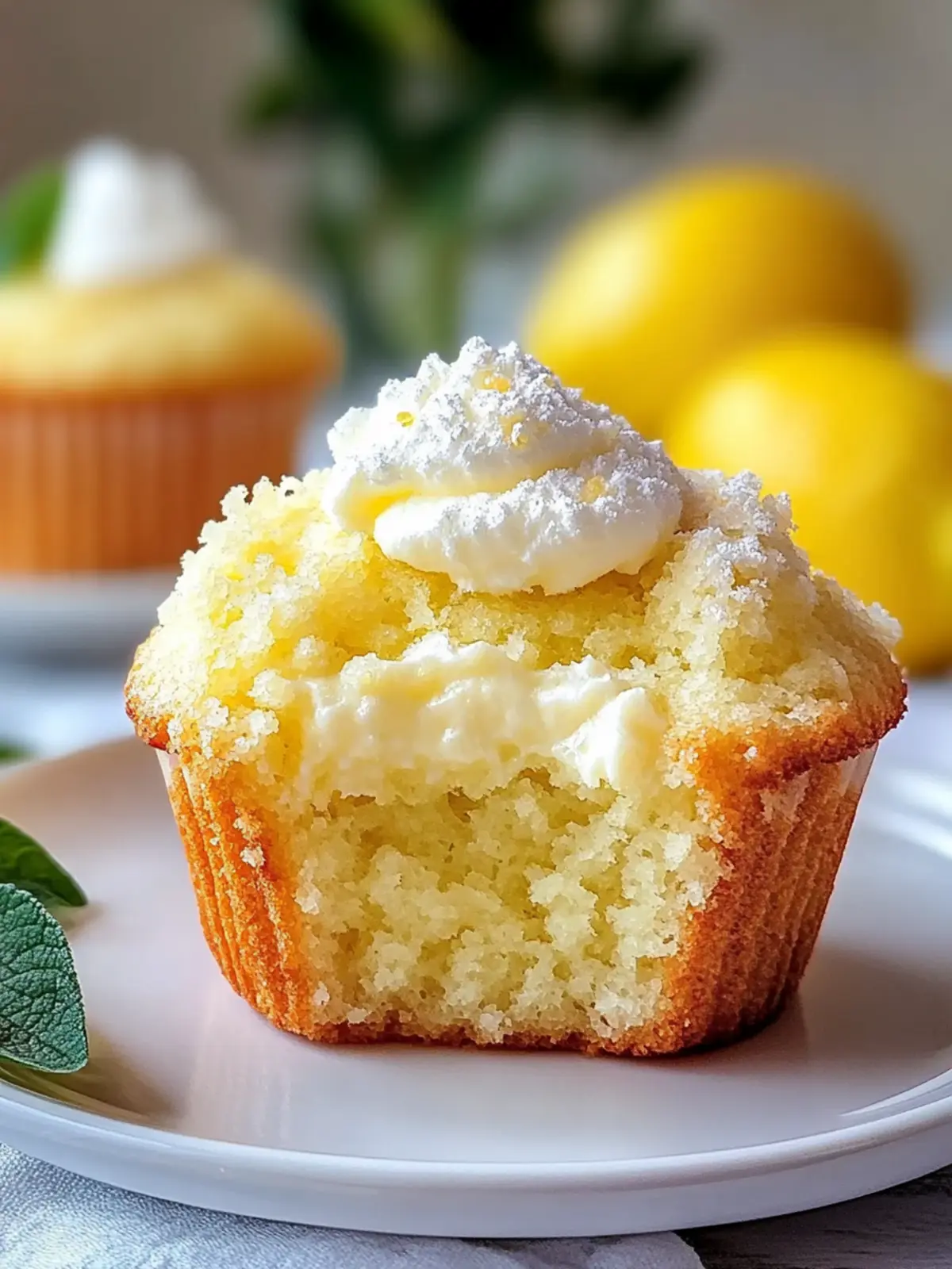 Zitronen-Creme-Käsekuchen-Muffins für den perfekten Genuss