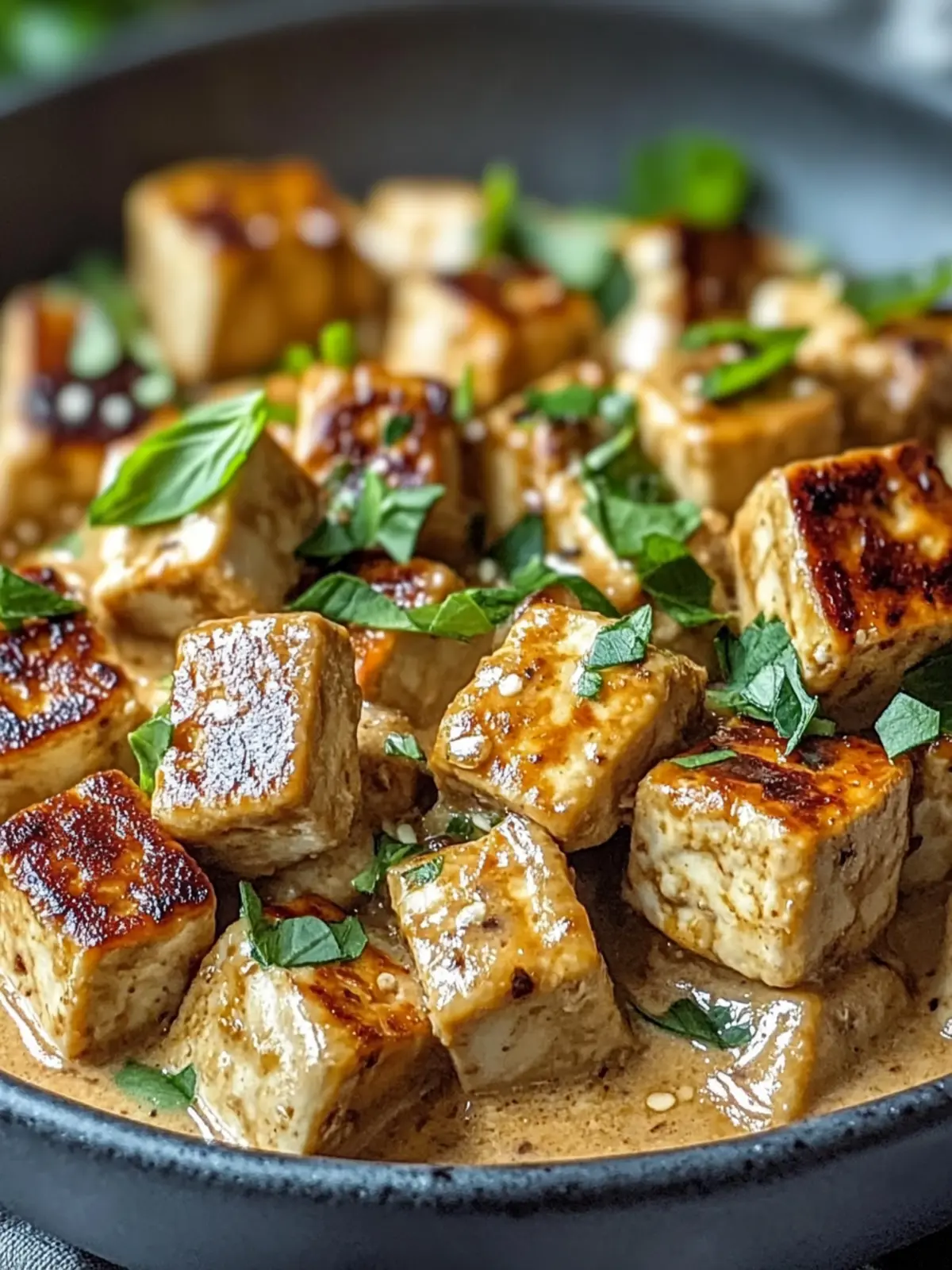 Cremige Heiratsantrags-Tofu-Rezept, das Herzen schmelzen lässt