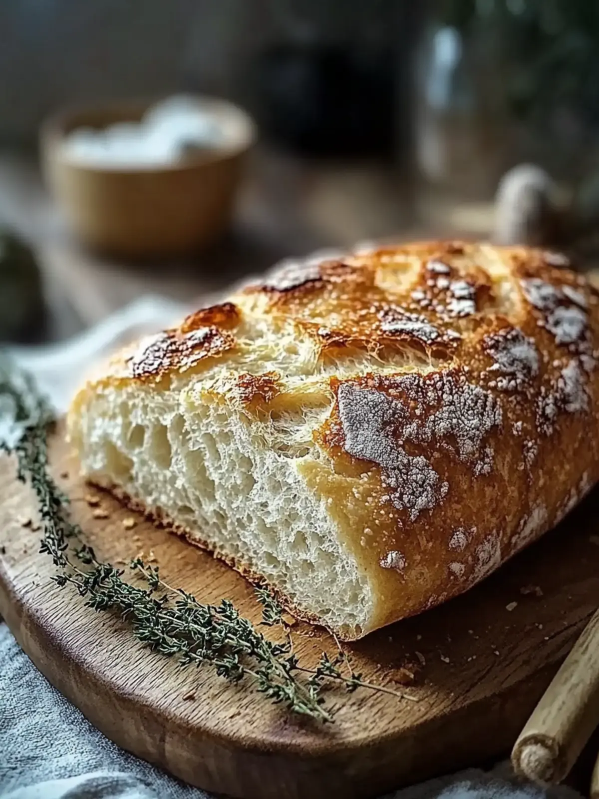 Knoblauchbrot ohne Kneten