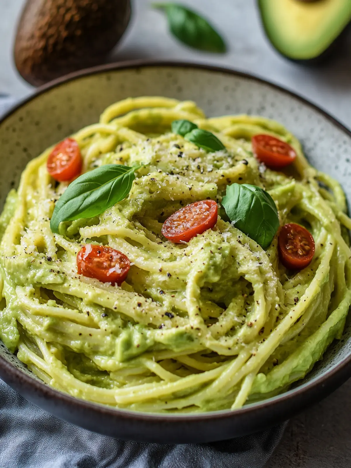 Cremige Avocado Pasta Vegan – Frisch, Cremig und Blitzschnell Gemacht