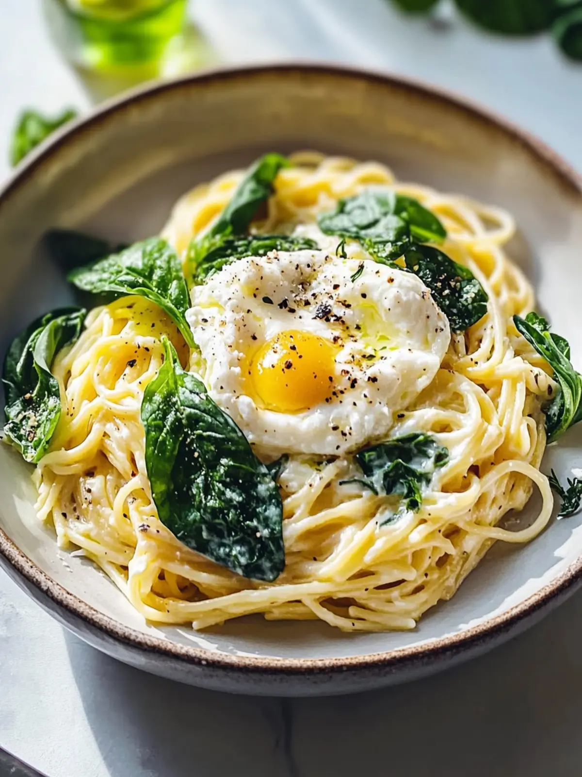 Creamy Lemon Burrata Pasta with Spinach – Your Delight