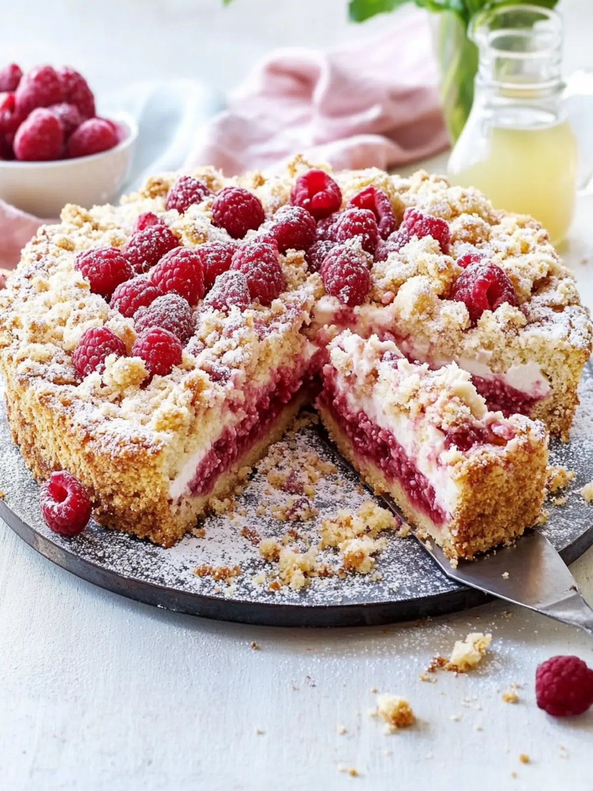 Sommerliebling: Dieser Johannisbeer-Streusel-Käsekuchen ist pure Versuchung