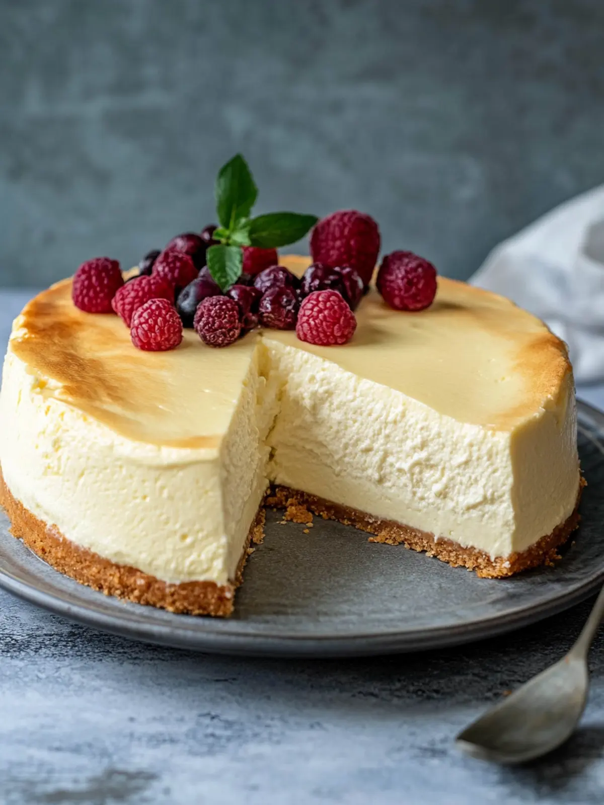 Cheesecake without base – creamy quark cake, super delicious