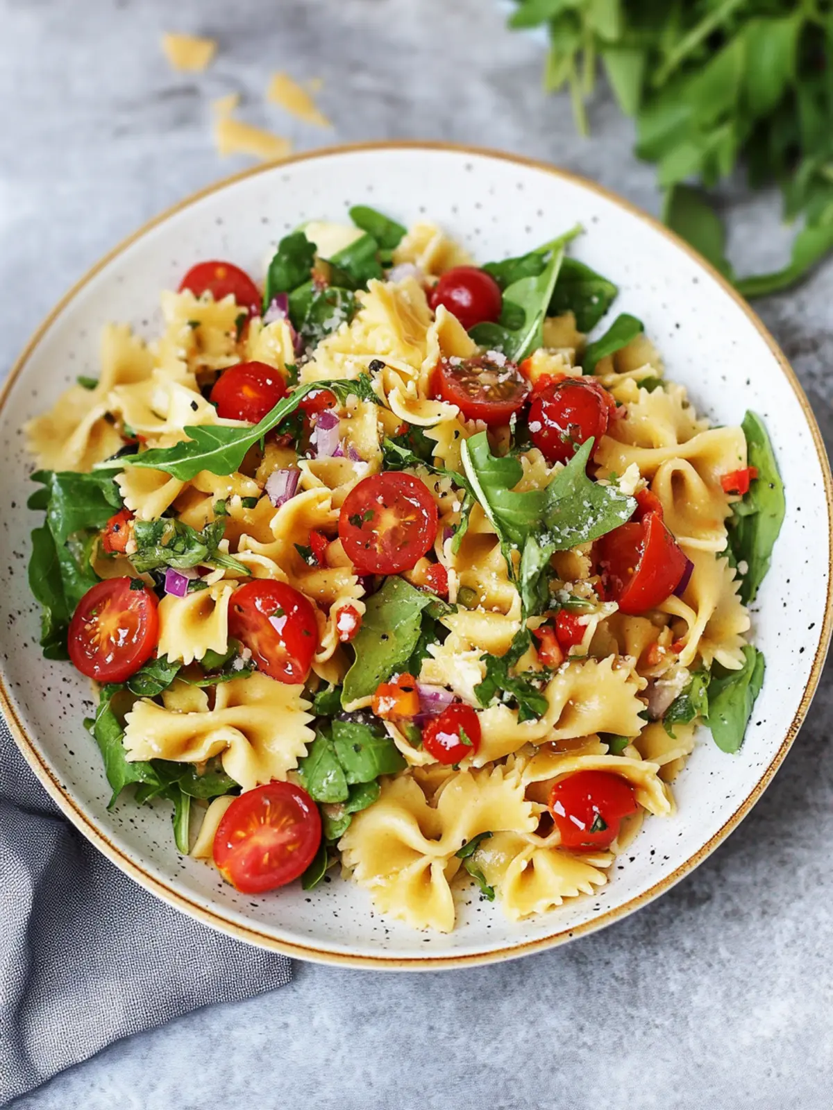 Mediterraner Nudelsalat