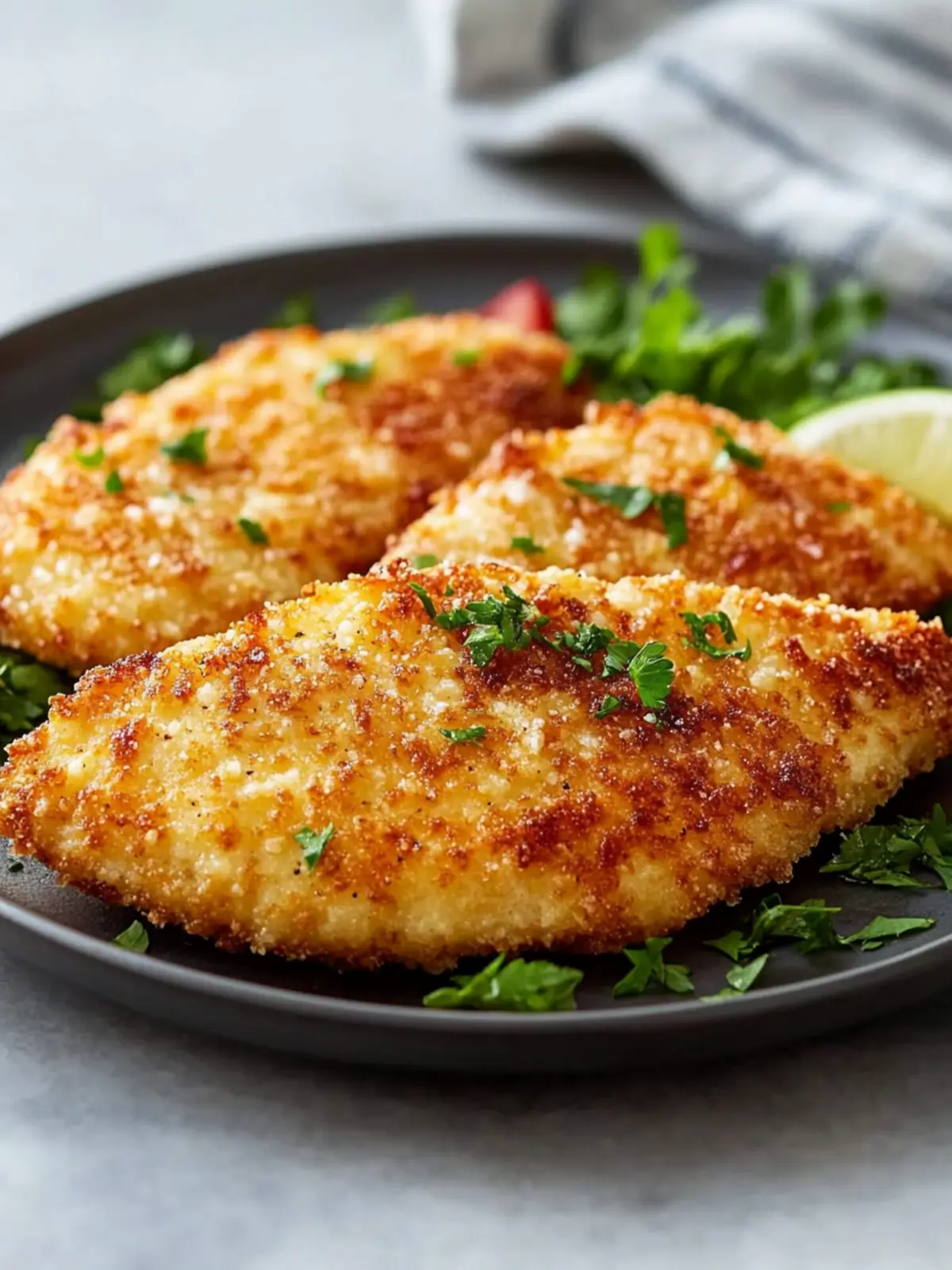 Airfryer Parmesan Hähnchen Rezept