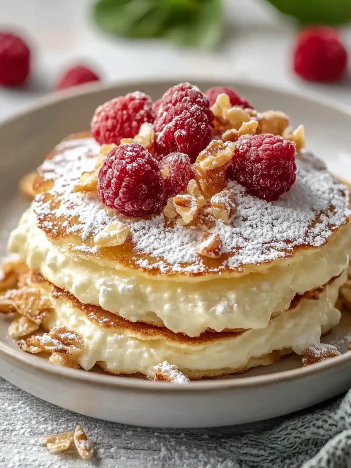 Quark-Taler mit Haferflocken