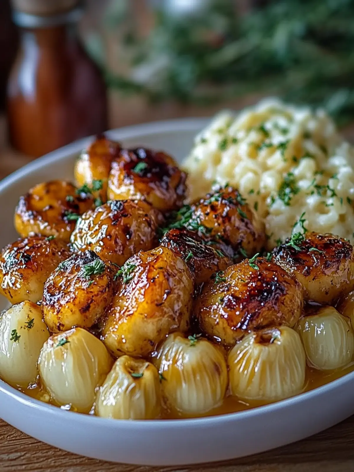 Hähnchen mit Honig Knoblauch Glasur Rezept einfach genießen