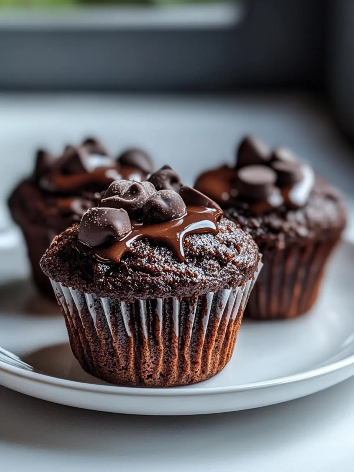 Saftige Air Fryer Schokoladen-Muffins in nur 15 Minuten