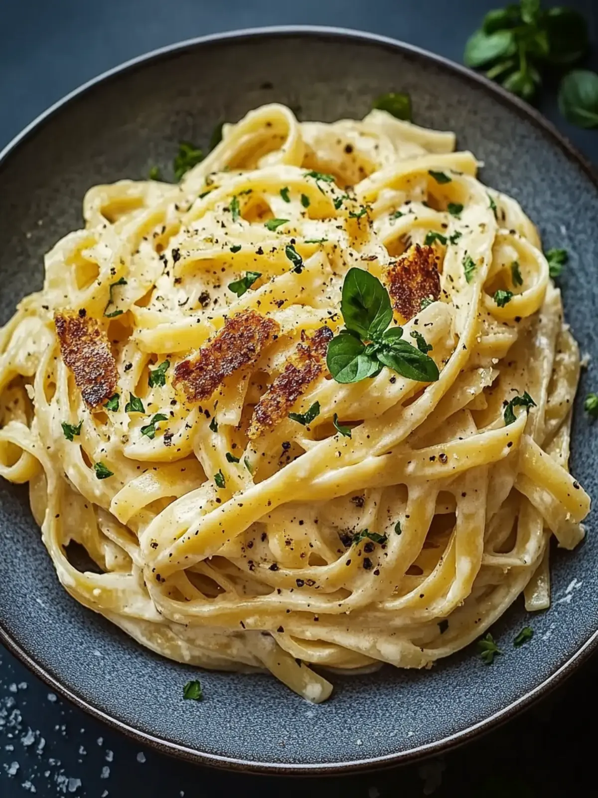 Cremige Hähnchen-Alfredo-Nudeln