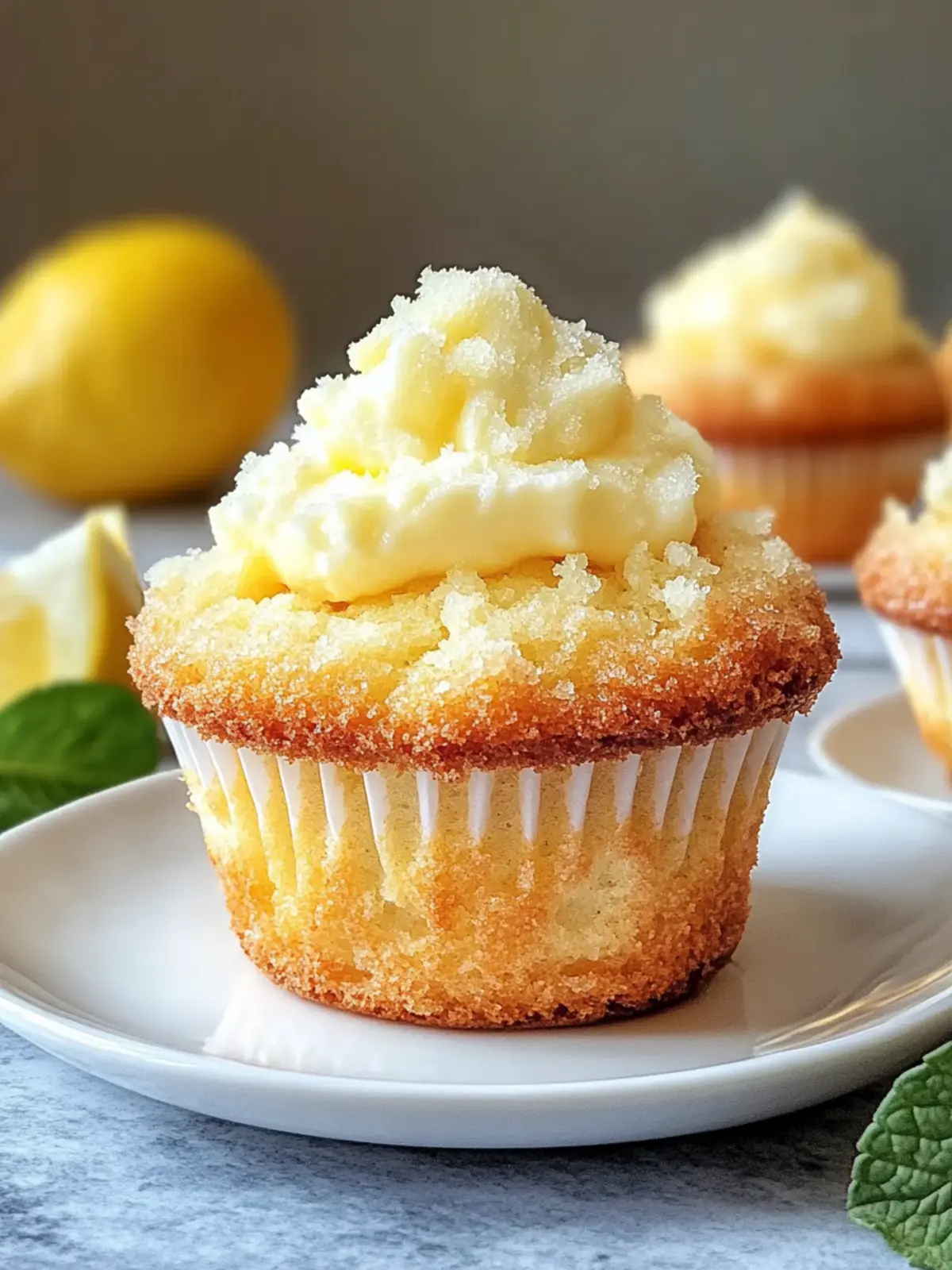 Zitronen-Creme-Käsekuchen-Muffins für den perfekten Genuss