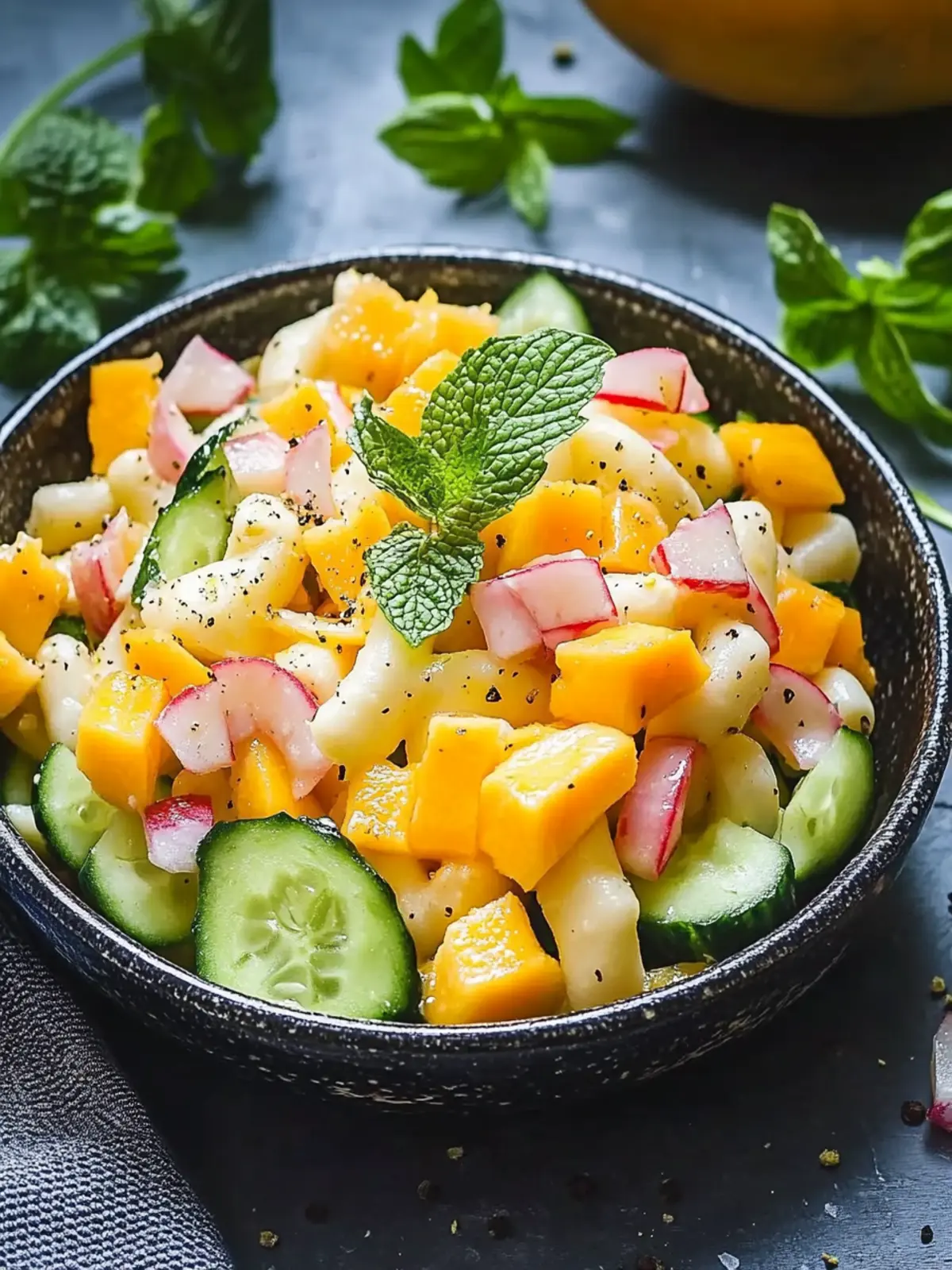 Gurken-Mango-Salat