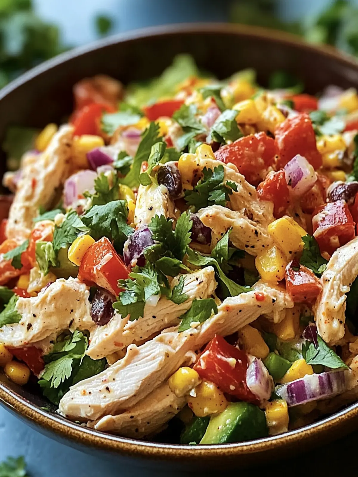 Southwest Chicken Salad with Greek Yogurt