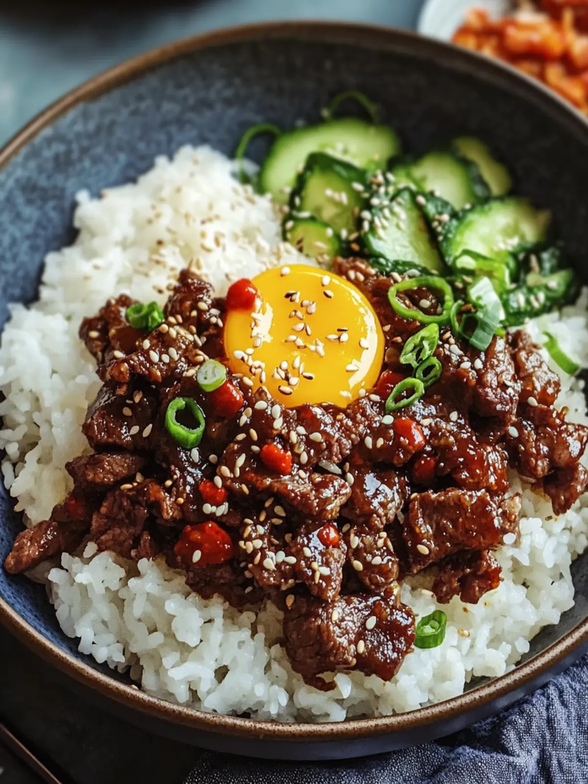 Koreanisches Rinderhackfleisch-Bowl (25 Minuten)