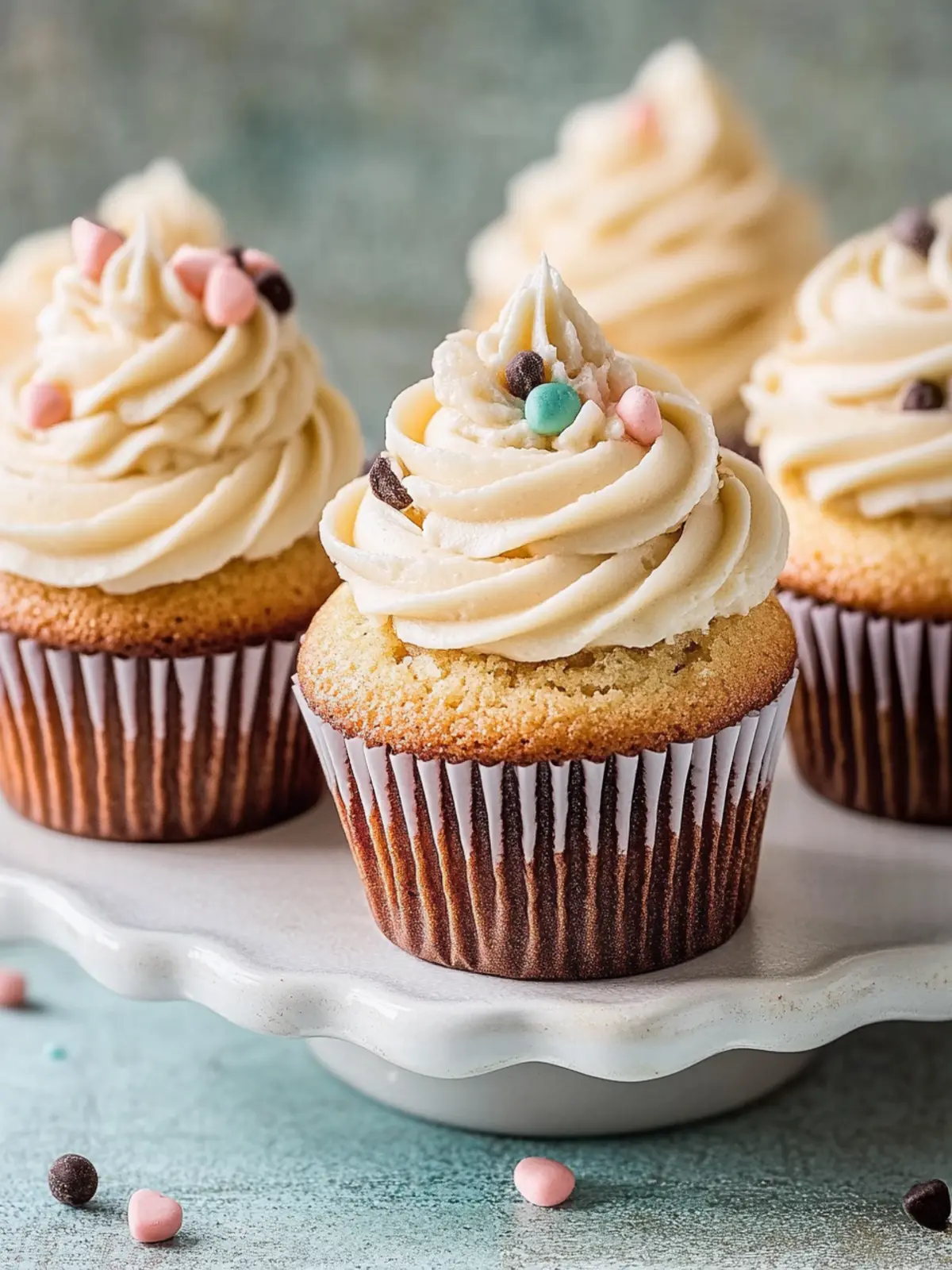 Keksteig-Frosting-Cupcakes