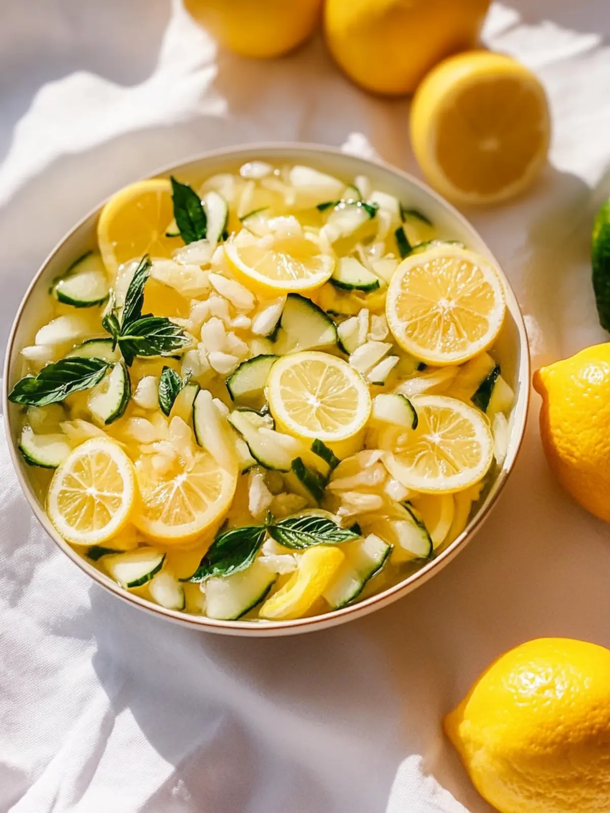 Fresh cucumber-lemon orzo salad - the best recipe