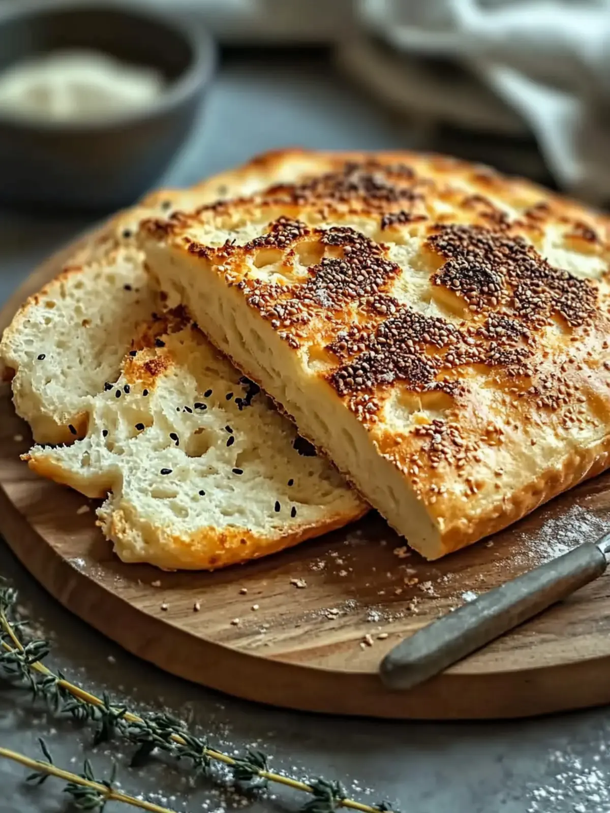 Keto Hüttenkäse-Fladenbrot