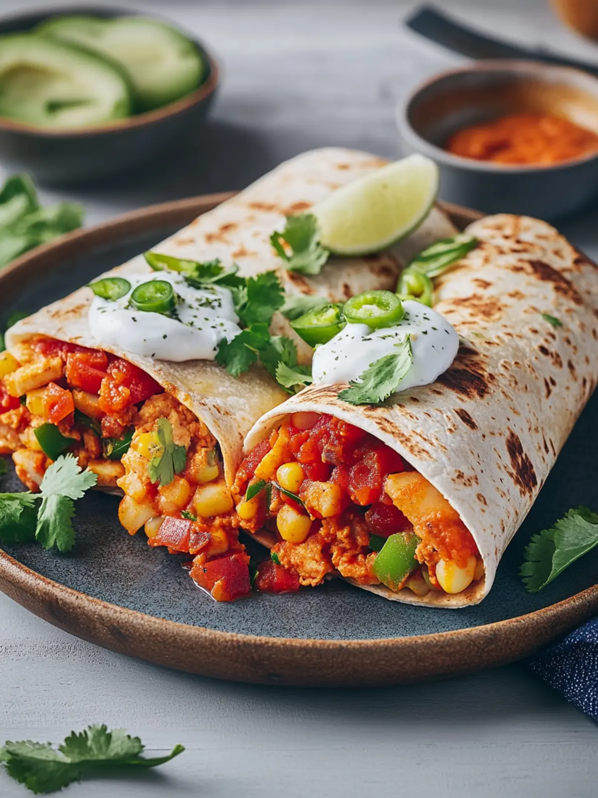 Kuschelige Küche Burritos: würzig, vegan, wow