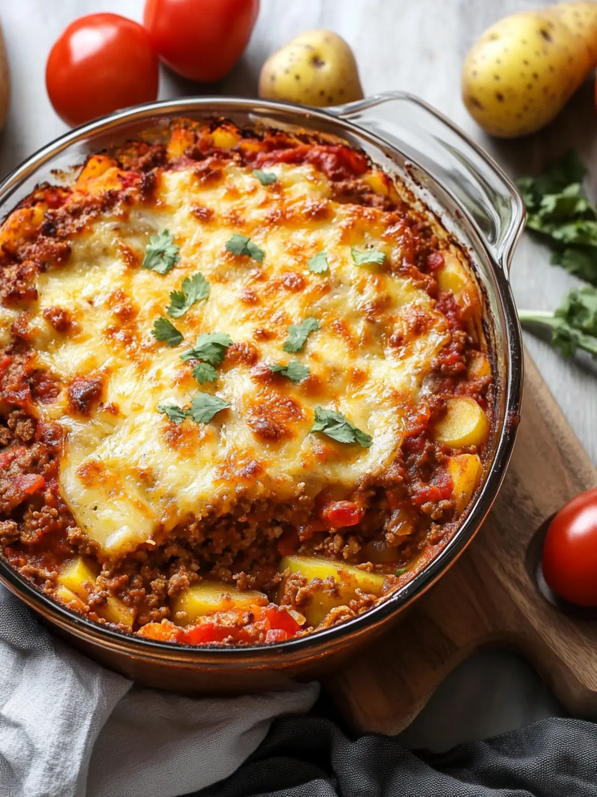 Potato-Hack-Casserole in Mexican Style: spicy, hearty, simply delicious