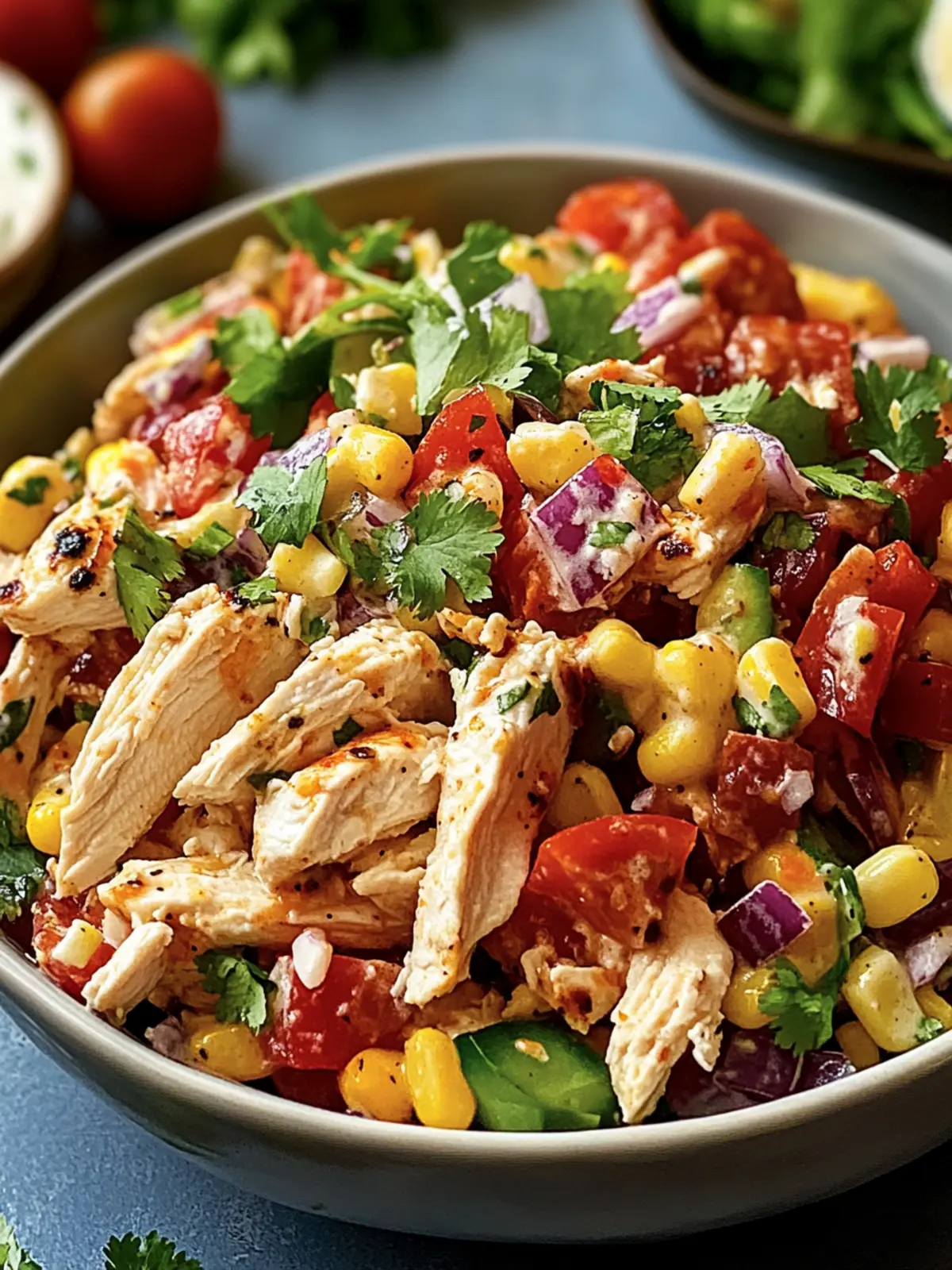 Southwest Chicken Salad with Greek Yogurt