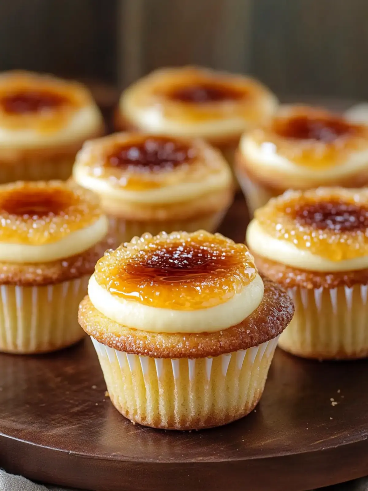 Crème Brûlée Käsekuchen Cupcakes