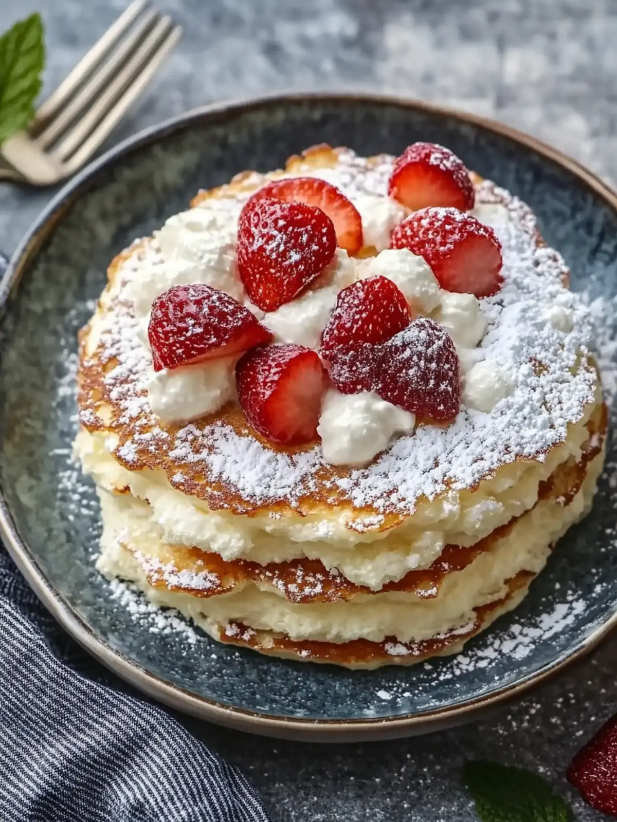 Quark-Taler mit Haferflocken