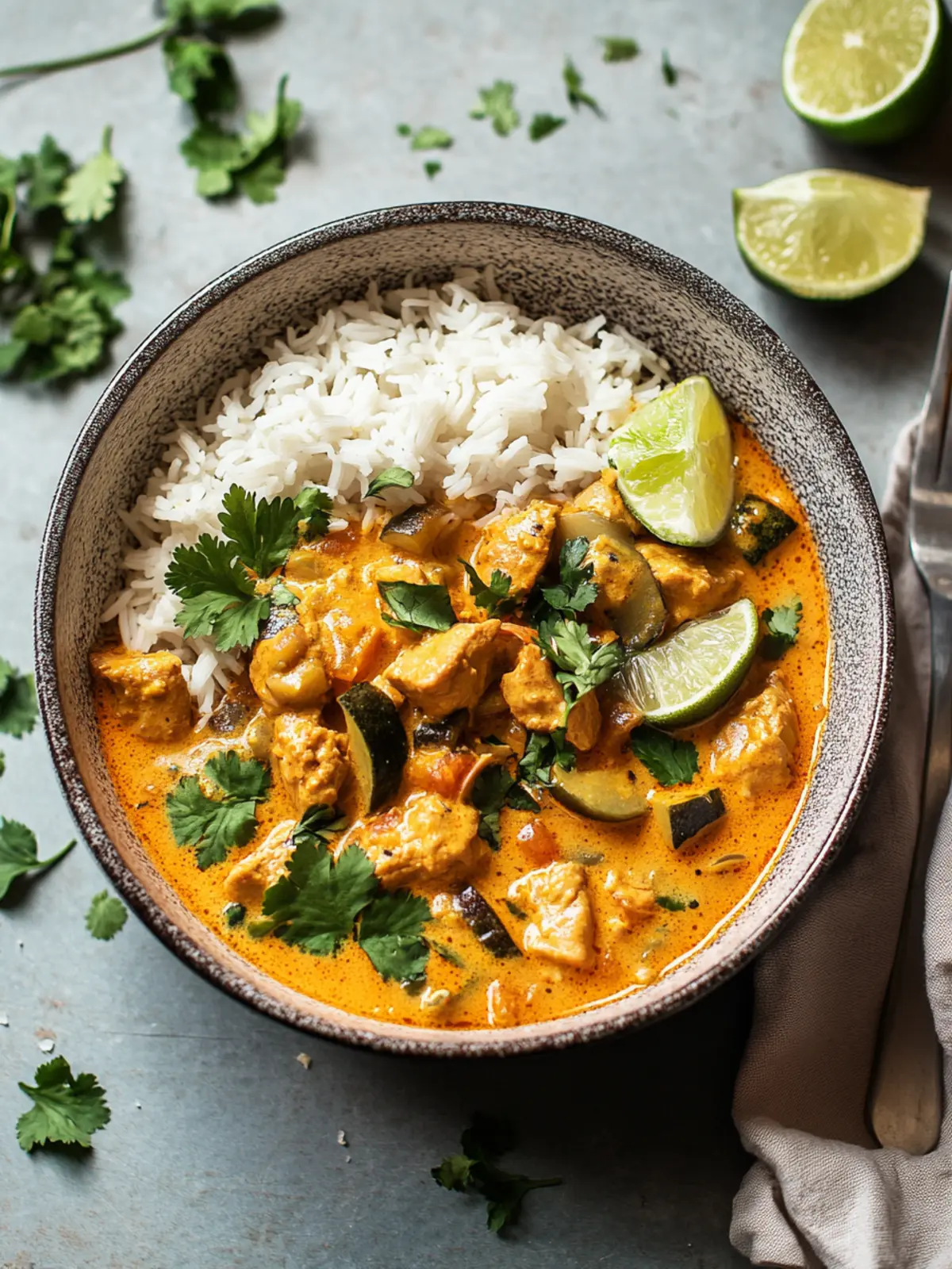 Koche dieses Curry mit Hähnchen und Pilzen und der Tag ist dein Freund