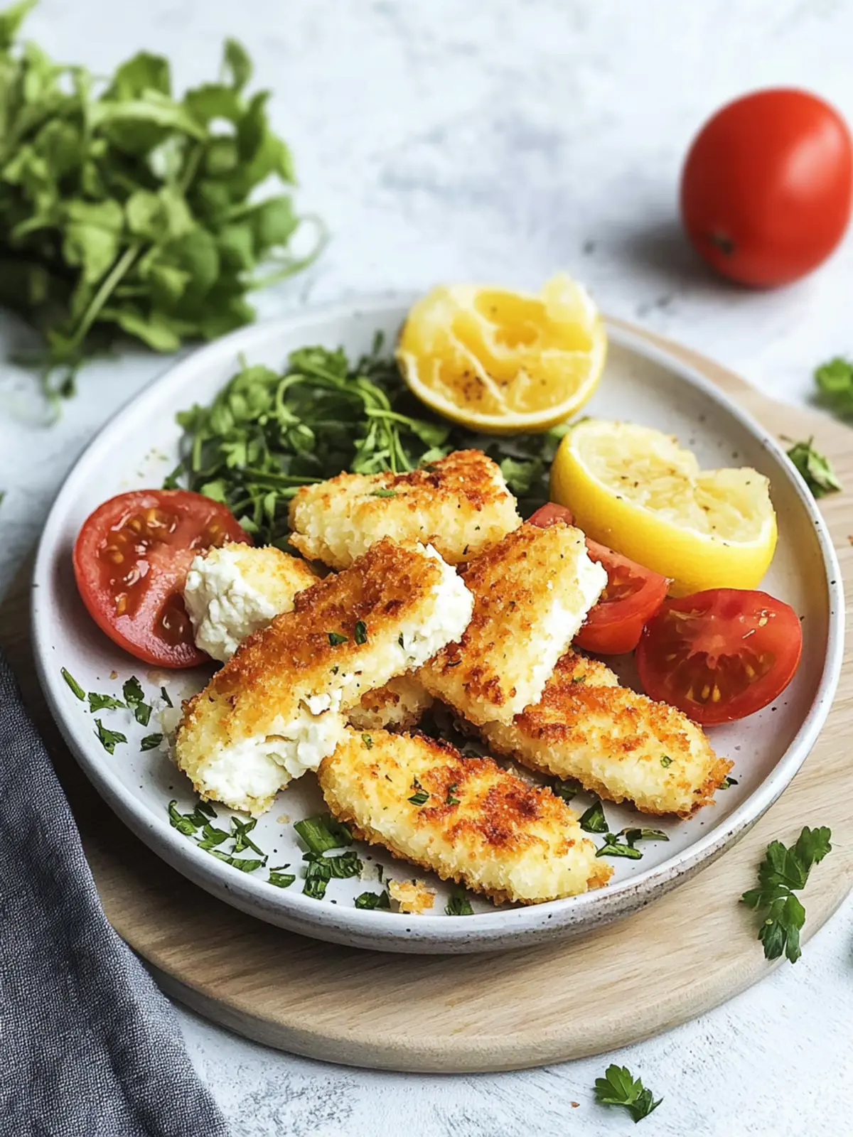Luftfritteuse Halloumi Pommes