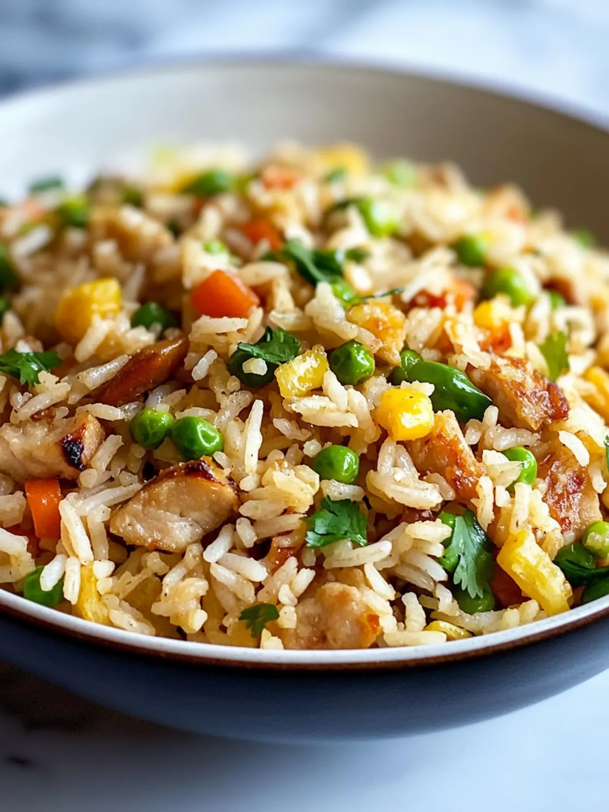 Fried rice from the hot air fryer: quick & delicious