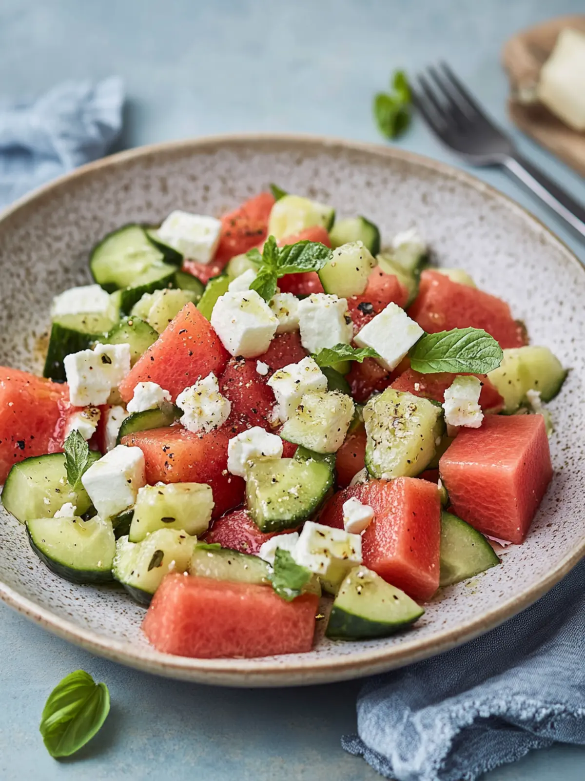 Melonen-Feta-Salat