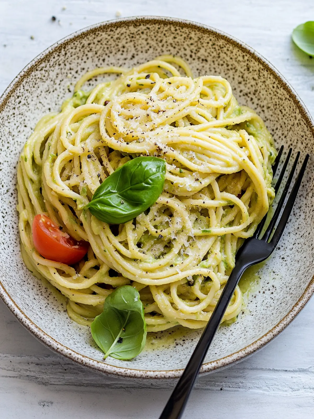 5-Minuten-Pasta mit Avocado