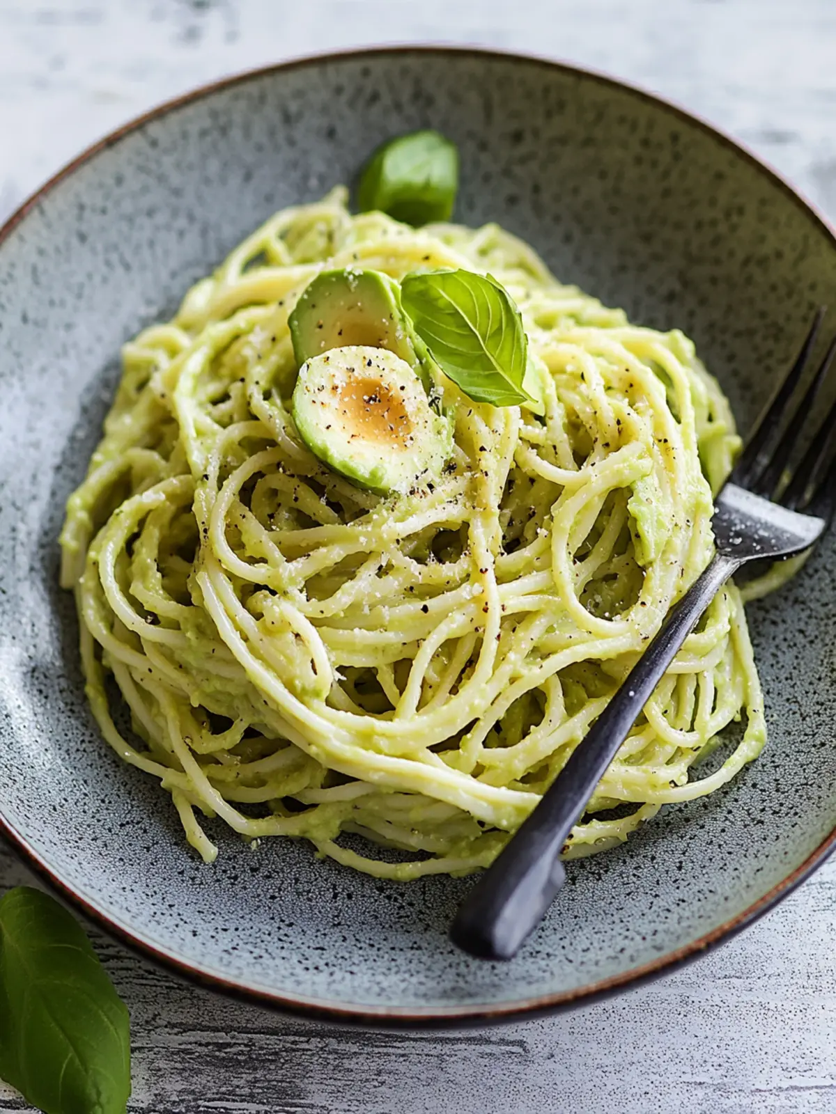 5-Minuten-Pasta mit Avocado