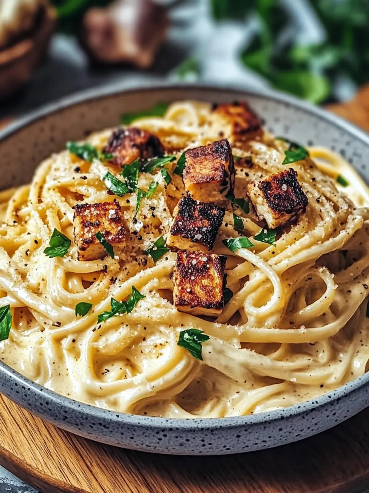 Lecker Cremige Vegane Carbonara Rezept in 30 Minuten