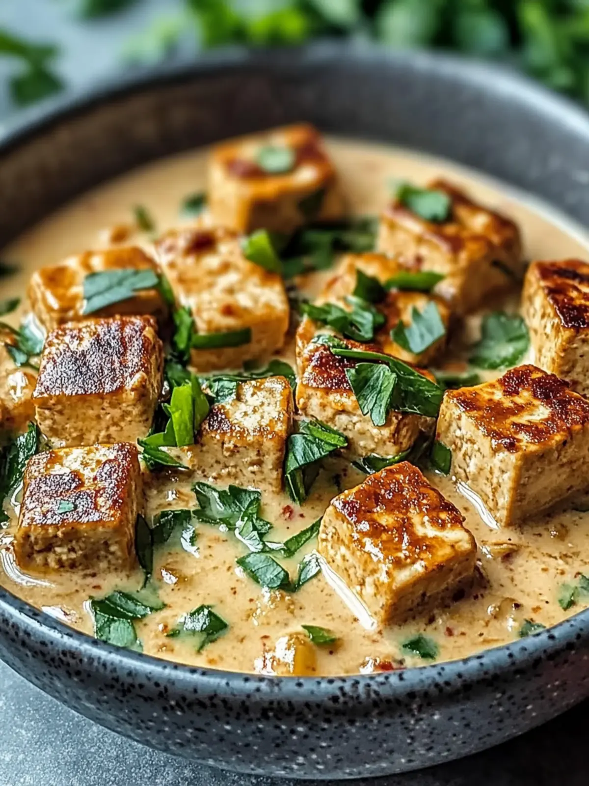 Cremige Heirats-Tofu-Rezept, das Herzen zum Schmelzen bringt
