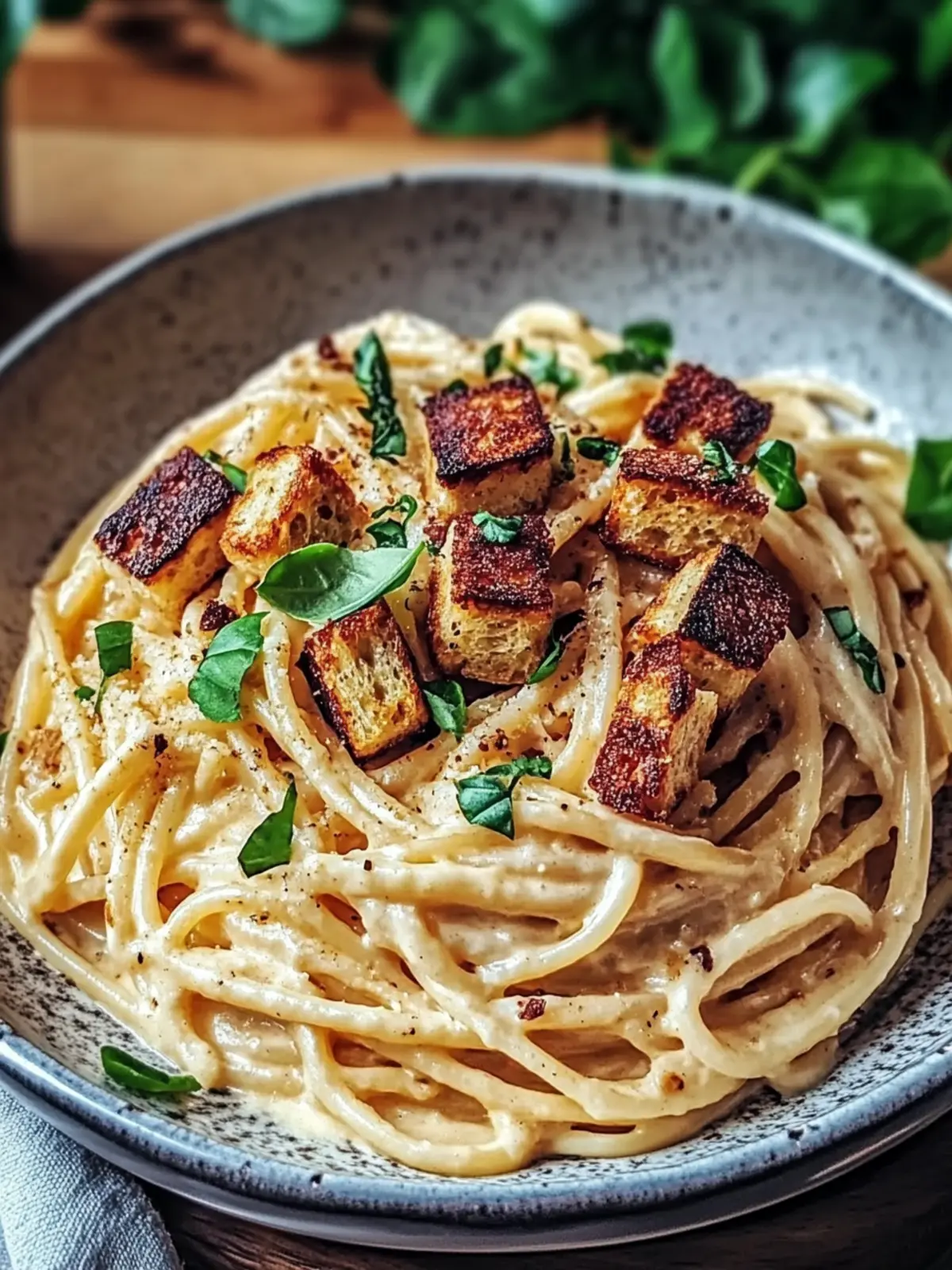Lecker Cremige Vegane Carbonara Rezept in 30 Minuten