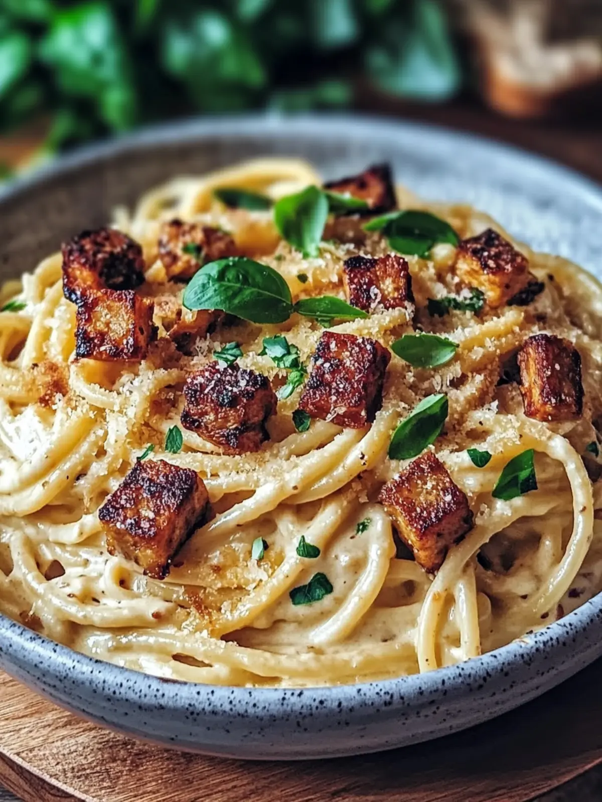 Lecker Cremige Vegane Carbonara Rezept in 30 Minuten