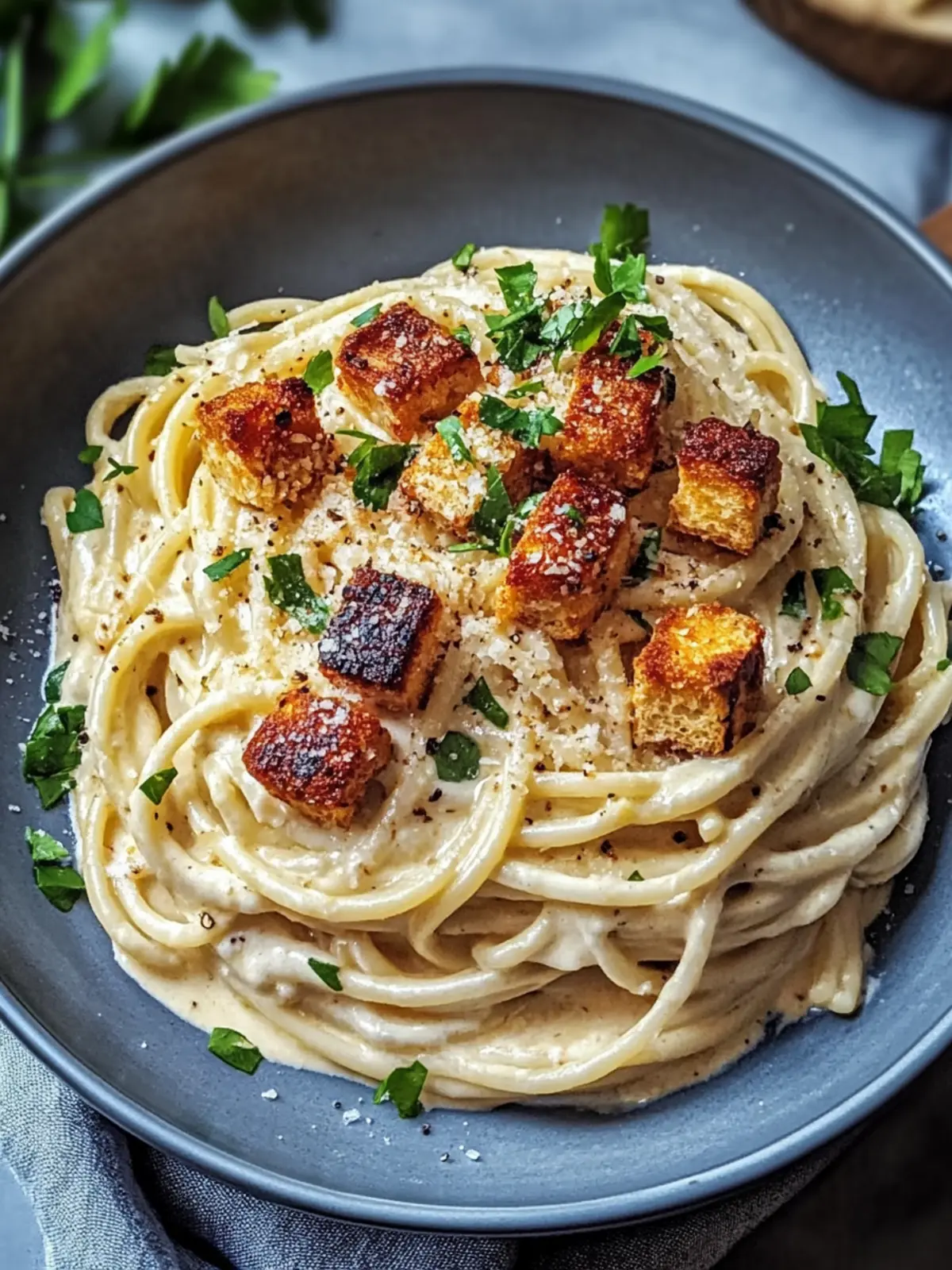 Lecker Cremige Vegane Carbonara Rezept in 30 Minuten